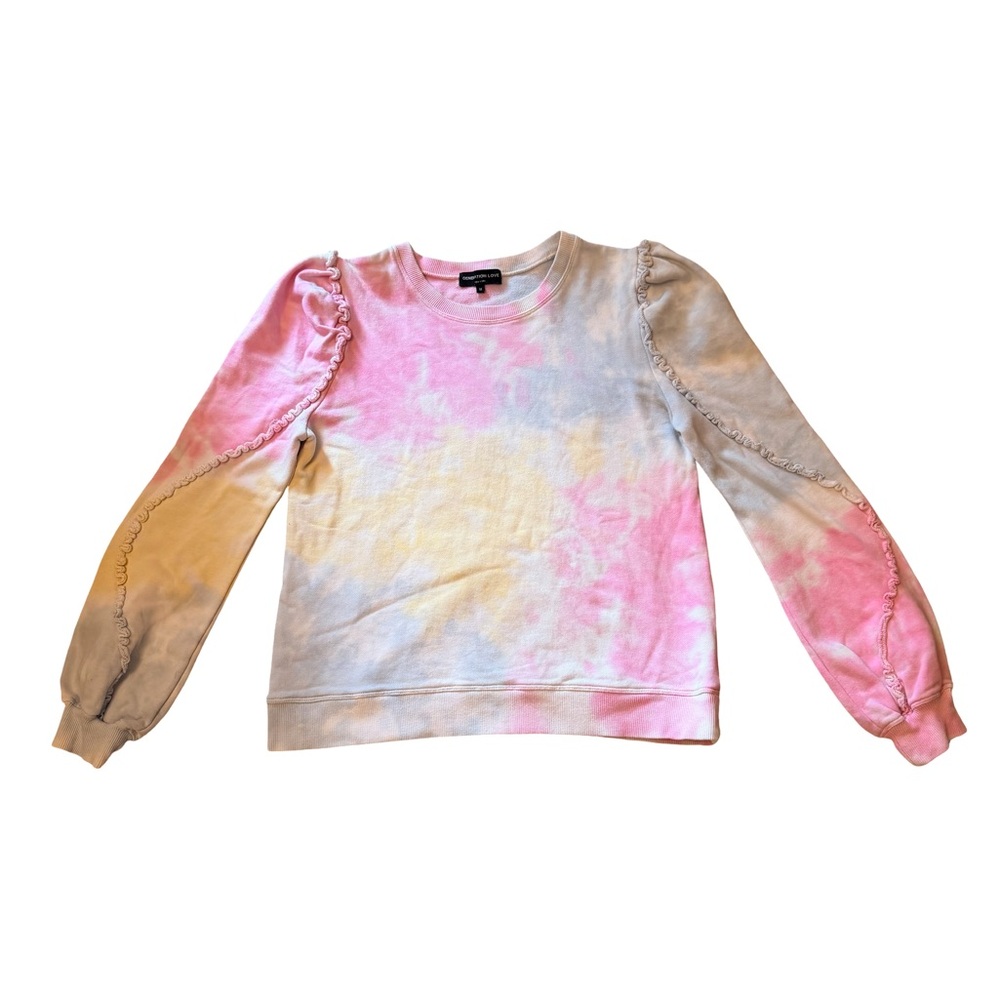 Generation Love Tie-Dye Ruffle Sleeve Sweatshirt – Size M